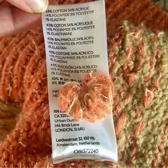 Pilcro Rugby Tunic Sweater Pink Combo - Picture 7 of 9